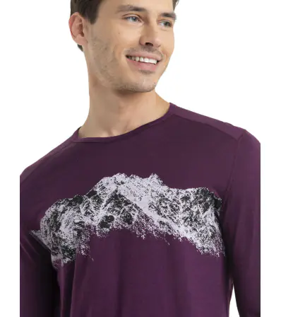 Блуза Icebreaker M's 200 Oasis LS Crewe Thermal Top Remarkables Winter 2024