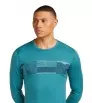 Icebreaker M's Merino 200 Oasis LS Crewe Thermal Top Elevation Line